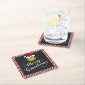 グリンチメリーーマ |グランドホリデーパーティー スクエアペーパーコースター (インサイチュ)