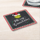 グリンチメリーーマ |グランドホリデーパーティー スクエアペーパーコースター (アングル)