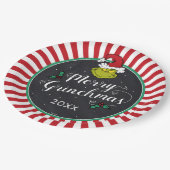 グリンチメリーーマ |グランドホリデーパーティー ペーパープレート (アングル)