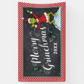 グリンチメリーーマ |グランドホリデーパーティー 横断幕 (縦)
