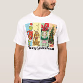グリンチャマスの楽しいホリデーコラージュ Tシャツ (正面)