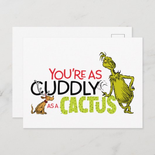 グリンチ |あなたはサボテンのようにかわいく ポストカード (正面/裏面)
