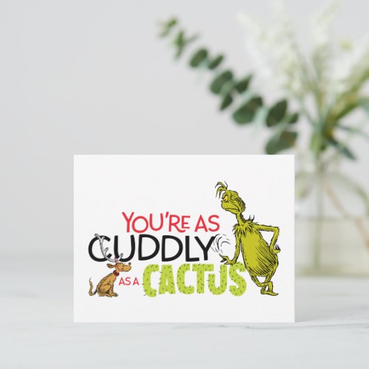 グリンチ |あなたはサボテンのようにかわいく ポストカード (スタンド正面)