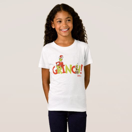 グリンチ！キャラクター ロゴ グラフィック Tシャツ (正面フル)