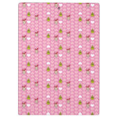 グリンチ&シンディルーピンクハートパターン クリップボード (裏面)