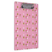 グリンチ&シンディルーピンクハートパターン クリップボード (右)