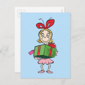 グリンチ | シンディ・ルー・フー - プレゼントを持って ポストカード (正面/裏面)