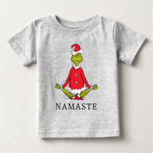 グリンチ ナマステ サンタクロース ベビーTシャツ
