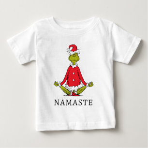 グリンチ ナマステ サンタクロース ベビーTシャツ
