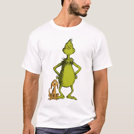グリンチ | マックスとグリンチのポーズ Tシャツ (正面)