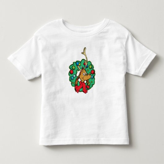 グリンチ | マックス クリスマスリース トドラーTシャツ (正面)