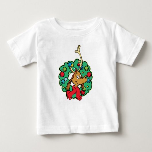 グリンチ | マックス クリスマスリース ベビーTシャツ (正面)