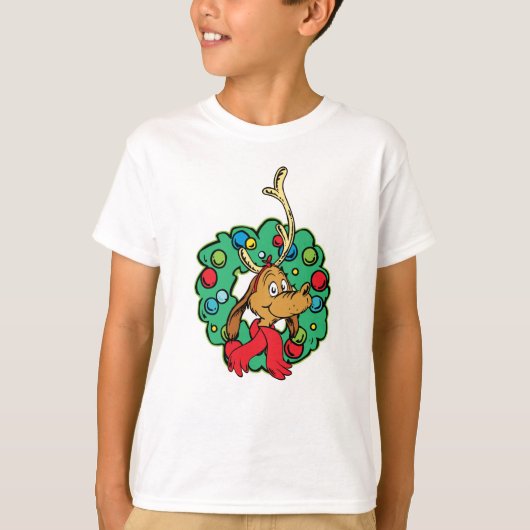 グリンチ | マックス クリスマスリース Tシャツ (正面)