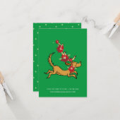 グリンチ | マックス クリスマス ポインセチア カード (正面/裏面インサイチュ)