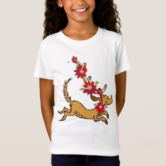 グリンチ | マックス クリスマス ポインセチア Tシャツ (正面)