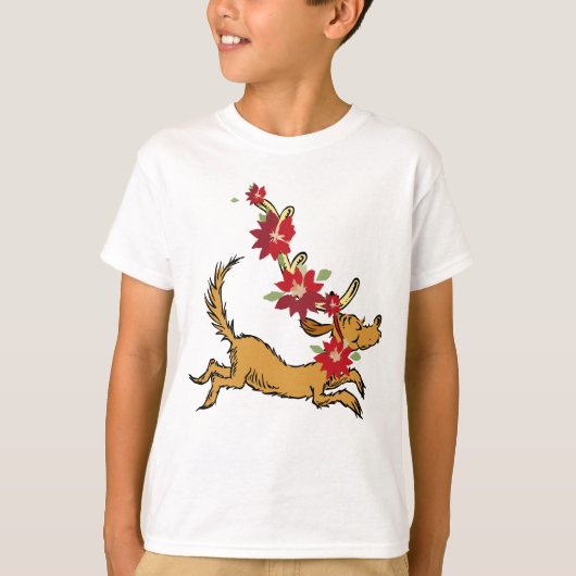 グリンチ | マックス クリスマス ポインセチア Tシャツ (正面)