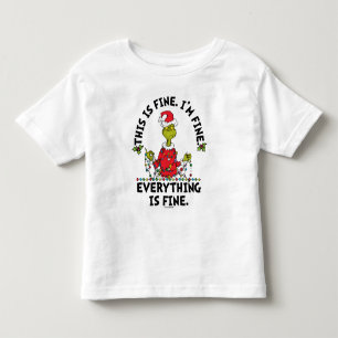 グリンチ 万事うまくいってる トドラーTシャツ