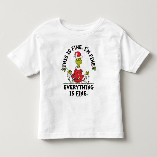 グリンチ | 万事うまくいってる トドラーTシャツ (正面)