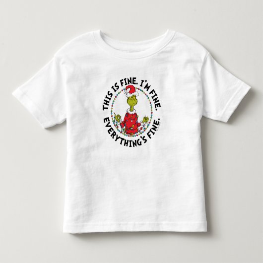 グリンチ | 全てうまくいってる トドラーTシャツ (正面)