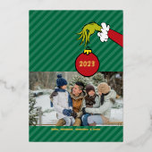 グリンチ | 嫌な奴のクリスマス 箔シーズンカード (正面)