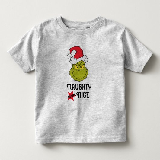 グリンチ | 悪い子と良い子 トドラーTシャツ (正面)