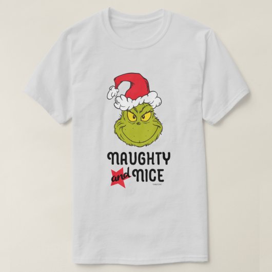 グリンチ | 悪い子と良い子 Tシャツ (デザイン正面)