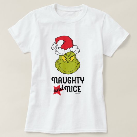 グリンチ | 悪い子と良い子 Tシャツ (デザイン正面)