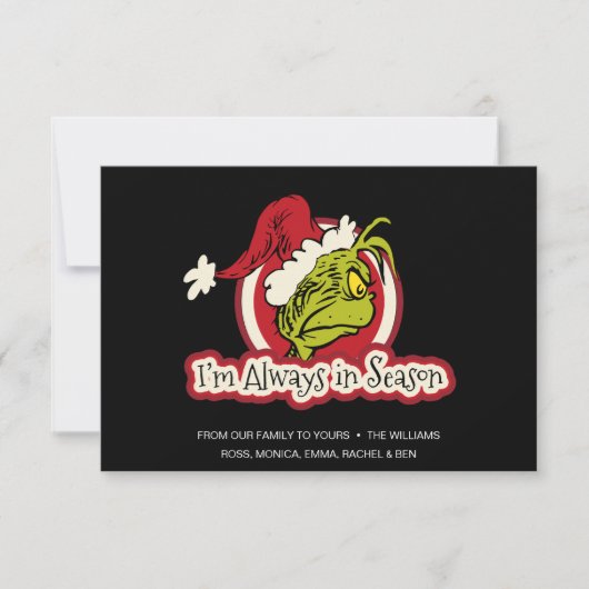 グリンチ | 私はいつだってシーズンイン カード (正面)