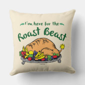グリンチ | 私はローストビーストの名言のためにここにいる クッション (裏面)