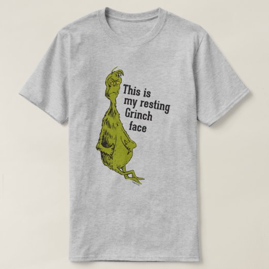 グリンチ | 笑えるグリンチの寝顔 Tシャツ (デザイン正面)
