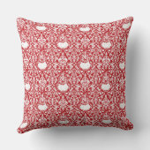 グリンチ | 赤いダマスク柄 クッション (裏面)