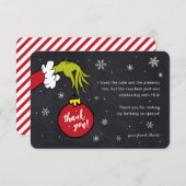 グリンチ 黒板 誕生日 サンクスカード (正面/裏面)
