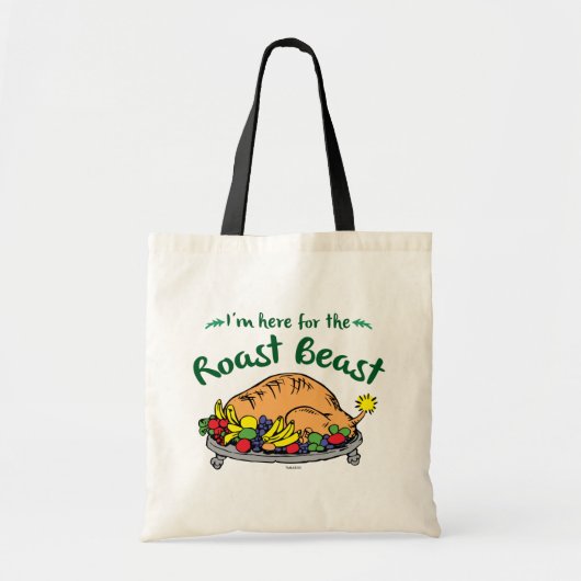 グリンチ | I'm Here for the Roast Beast 引用 トートバッグ (正面)