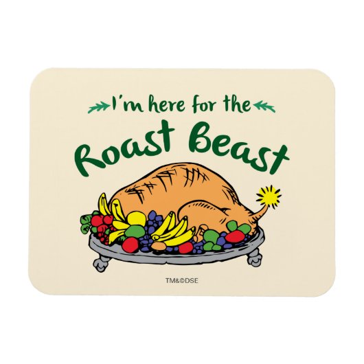 グリンチ | I'm Here for the Roast Beast 引用 マグネット (横)