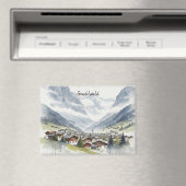 グリンデルワルトスイストラベルウォーター色 マグネット (インサイチュ (食洗機))