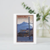 グリンデルワルト駅で ポストカード (スタンド正面)