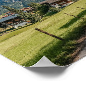 グリンデルワルト,ジュンフラウ地方スイスプリント ポスター (角)