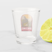 グリンデルワルドスイストラベルアートヴィンテージ ショットグラス (裏面)