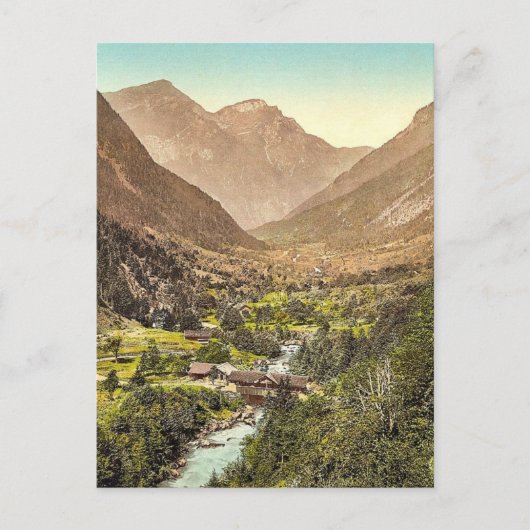 グリンデルワルド、ツイエルチンからの道、ベルネーゼ・オベ ポストカード (正面)