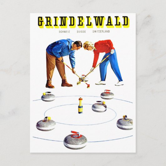 グリンデルワルド，レクリエーション，スポーツ，スイス ポストカード (正面)