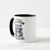 グリンピーなアライグマのコーヒーマグ マグカップ (正面左)