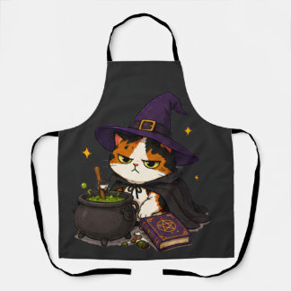 グリンピーな魔女猫のハロウィン エプロン