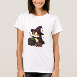 グリンピーな魔女猫のハロウィン Tシャツ