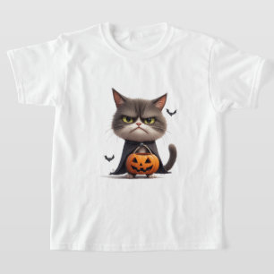 グリンピーパンプキン魔女猫のハロウィンテーマ 🎃 Tシャツ