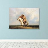 グリン失ったホルン失った、ミラーによってプレーリー キャンバスプリント (インサイチュ (ウッドフロア))