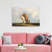 グリン失ったホルン失った、ミラーによってプレーリー キャンバスプリント (インサイチュ (リビング))