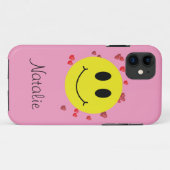 グリン顔と赤いハート Case-Mate iPhoneケース (裏面(横))