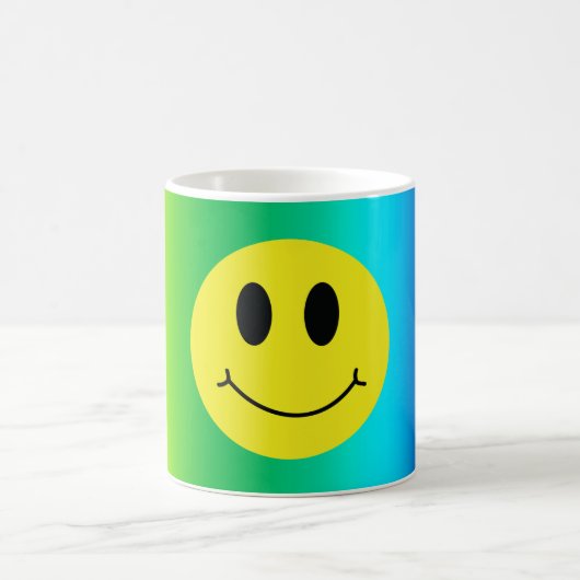 グリン顔クラシックタイダイ コーヒーマグカップ (中央)