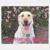 グリン フリースブランケット (正面(横))