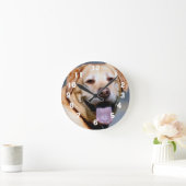 グリン ラウンド壁時計 (ホーム)